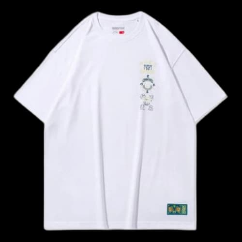 Li-Ning BADFIVE Basketball Series Loose Round Neck Short Sleeve 'White'