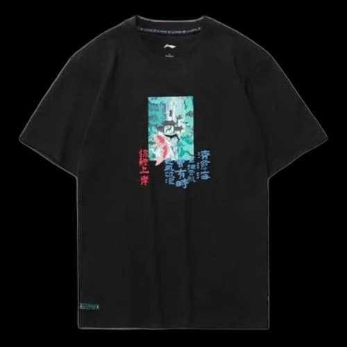 Li-Ning Graphic Loose Fit T-shirt 'Black'
