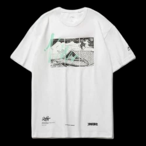 Li-Ning Skateboard Graphic T-shirt 'White'