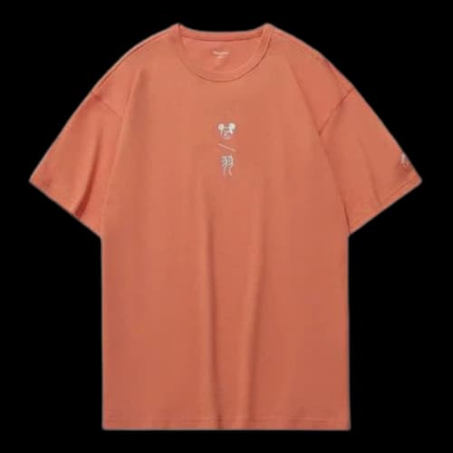 Li-Ning x Disney Mickey Crossover Sports Round Neck Tee 'Orange Red'
