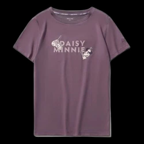Li-Ning x Disney Crossover Printing Round Neck Tee 'Purple' (Women's)