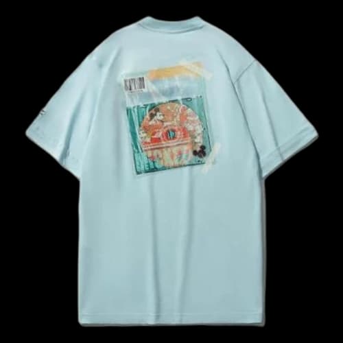 Li-Ning x Disney Crossover Sports Fashion Series Tee 'Light Blue' (Women's)