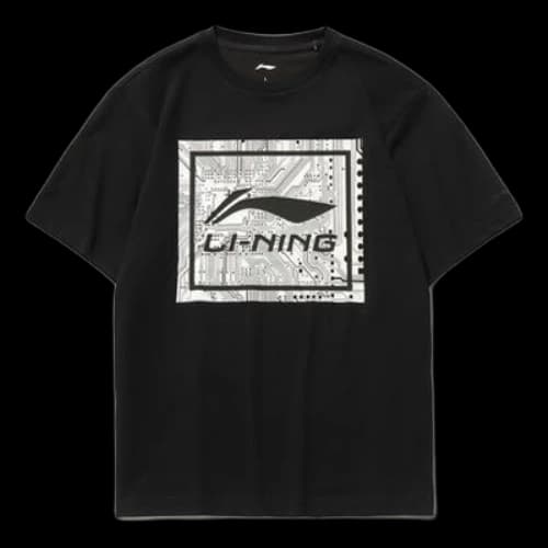 Li-Ning Big Graphic Loose Fit T-shirt 'Black'