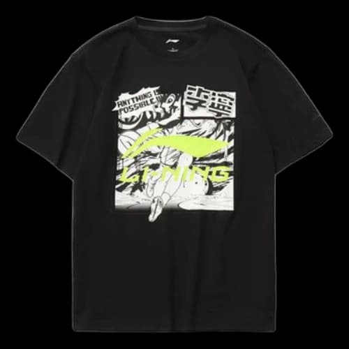 Li-Ning Graphic Loose Fit T-shirt 'Black'