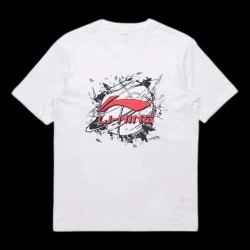 Li-Ning Hoops Graphic T-shirt 'White'