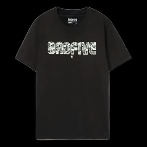 Li-Ning BadFive Logo Loose Fit T-shirt 'Black'