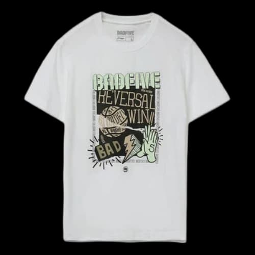 Li-Ning BadFive Graphic Loose Fit T-shirt 'White'