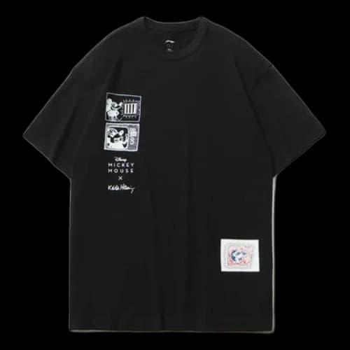 Li-Ning x Disney Mickey x Keith Haring Tee 'Black White'