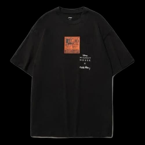 Li-Ning x Disney Mickey x Keith Haring Classic Tee 'Black Red White'