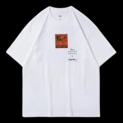 Li-Ning x Disney Mickey x Keith Haring Tee 'White Red'