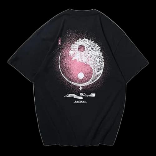 Li-Ning Skateboarding Yin Yang Graphic Loose Fit T-shirt 'Black'