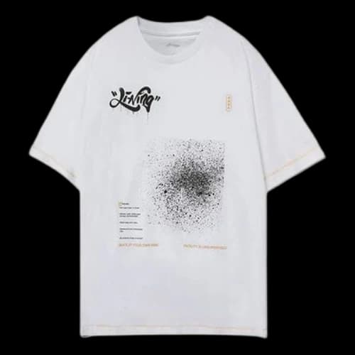 Li-Ning Skateboard Series Casual Breathable Loose Short Sleeve 'White'