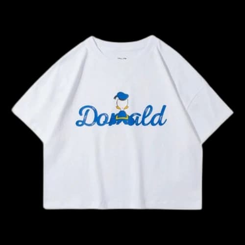 Li-Ning x Disney Crossover Alphabet Printing Round Neck Short Sleeve White