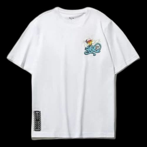 Li-Ning x Disney Crossover Cartoon Printing Tee 'White Black'