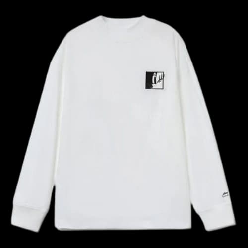Li-Ning x Disney Mickey x Keith Haring Series Embroidery Round-neck Sweateshirt White