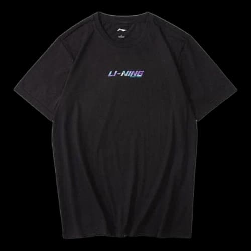 Li-Ning Badminton Graphic T-shirt 'Black'