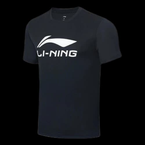 Li-Ning Badminton Big Graphic T-shirt 'Black White'