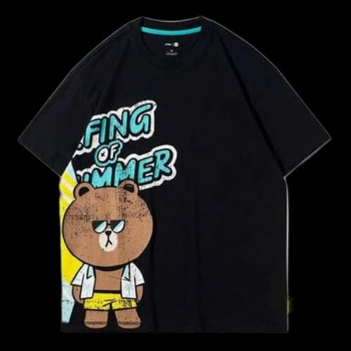 Li-Ning x LINE FRIENDS Graphic T-shirt 'Black'