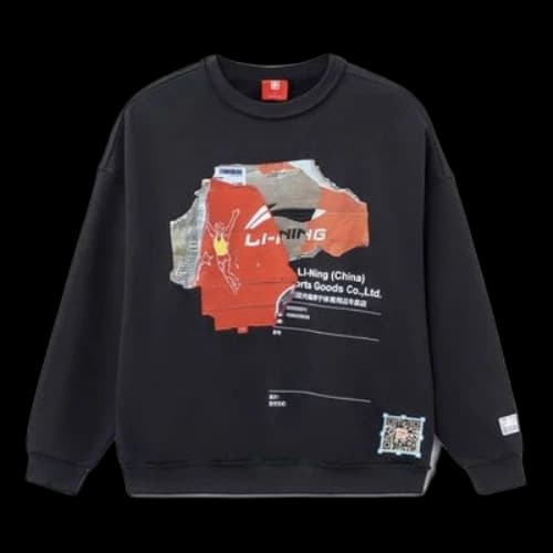 Li-Ning Cardboard Graphic Sweatshirt 'Black'