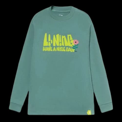 Li-Ning Have A Nice Day Graphic Sweatshirt 'Green'