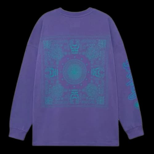 Li-Ning BadFive Graphic Long Sleeve T-shirt 'Purple'