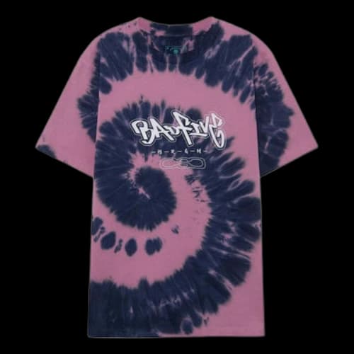 Li-Ning BadFive Tie Dye Graphic T-shirt 'Pink Blue'