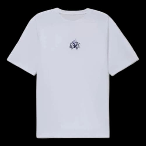 Li-Ning Sports Living Series Logo Embroidered Round Neck Short Sleeve 'White'