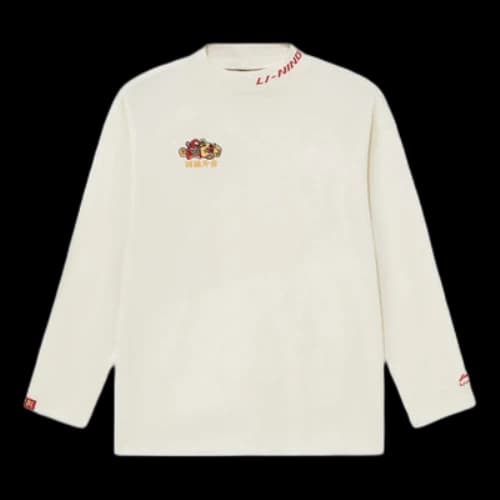 Li-Ning Sports Stylish Series Round Neck Loose Pullover 'White'