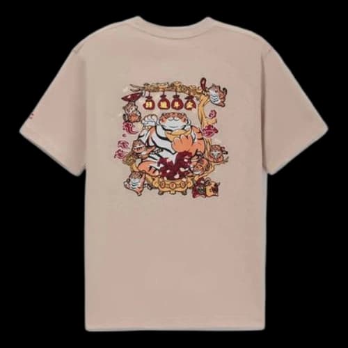 Li-Ning Rijindoujin Cartoon Graphic T-shirt 'Light Brown'