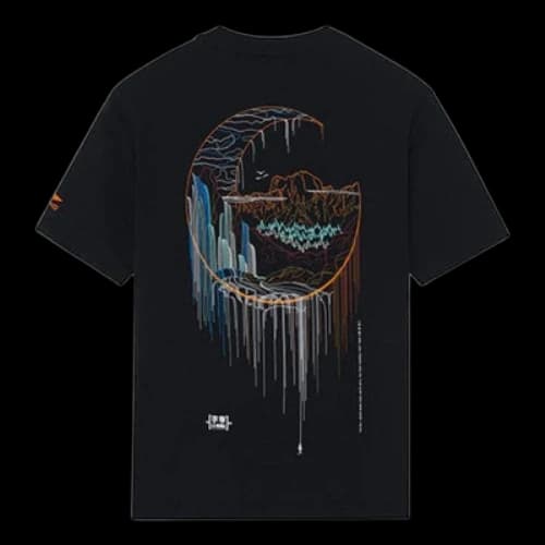 Li-Ning SS22 Stylish Logo Printing Loose Round Neck Short Sleeve T-Shirt 'Black'