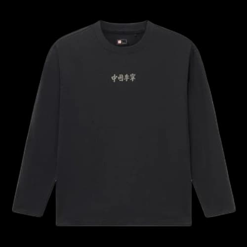 Li-Ning Vital Series Stylish Printing Loose Round Neck Top 'Black'
