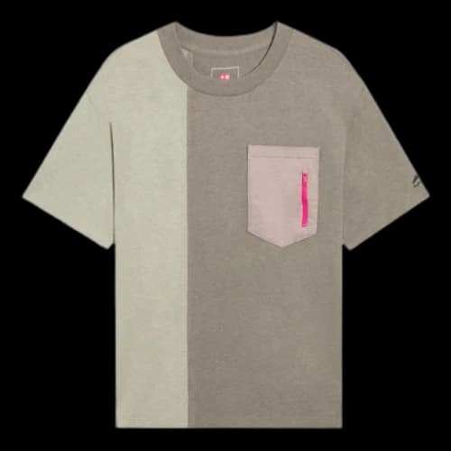 Li-Ning Color Block Pocket T-shirt 'Taupe Green'