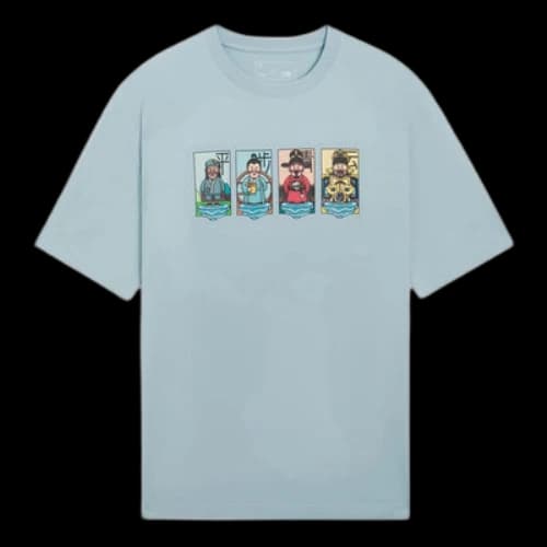 Li-Ning Cartoon Graphic Loose Fit T-shirt 'Blue'