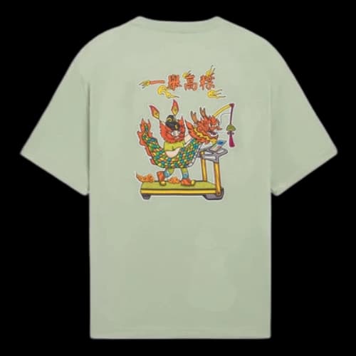 Li-Ning Cartoon Graphic T-shirt 'Green'