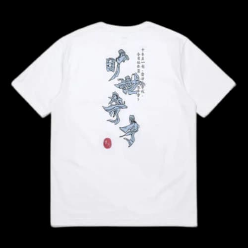 Li-Ning Graphic Printed T-Shirt 'White Blue'