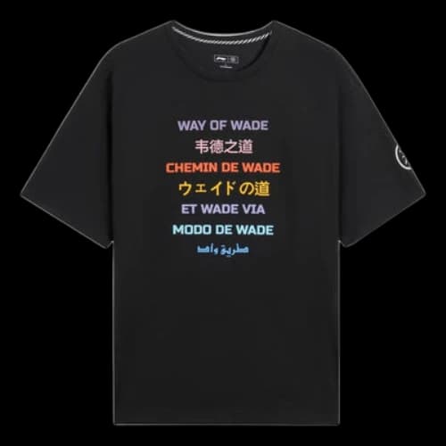Li-Ning Way Of Wade Language Graphic Loose Fit T-shirt 'Black'