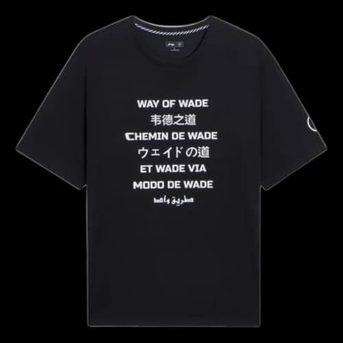 Li-Ning Way Of Wade Graphic Loose Fit T-shirt 'Black White'