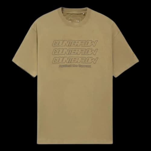 Li-Ning Counterflow Triple Logo T-shirt 'Khaki Green'