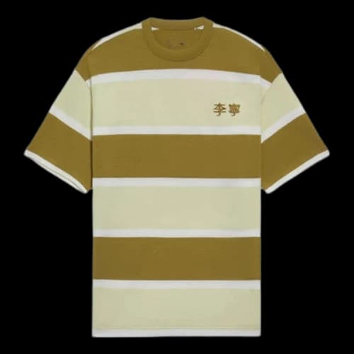 Li-Ning Embroidered Color Block T-shirt 'Light Olive'