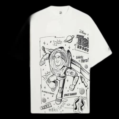 Li-Ning x Disney Toy Story Graphic Loose Fit T-shirt 'White'