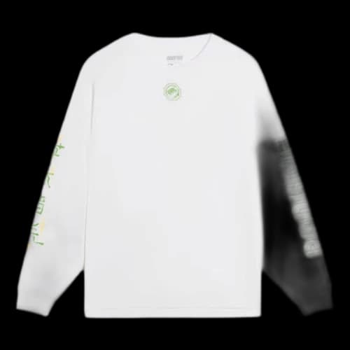 Li-Ning BadFive Graphic Long Sleeve T-shirt 'White'