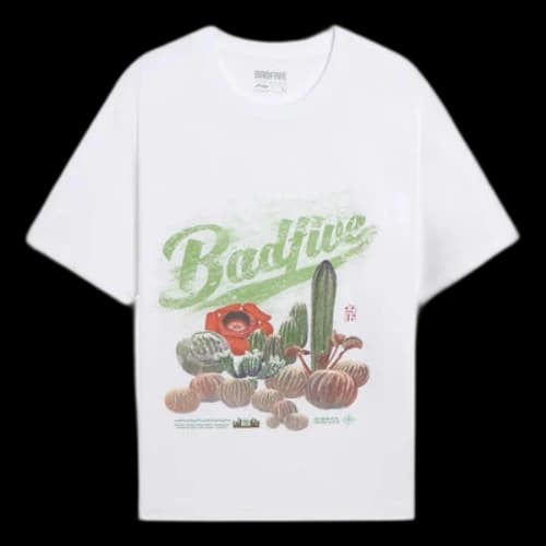 Li-Ning BadFive Plants Graphic T-shirt 'White'