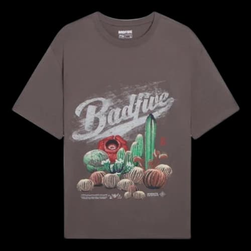 Li-Ning BadFive Plants Graphic T-shirt 'Taupe'