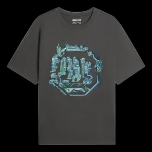 Li-Ning BadFive City Graphic Loose Fit T-shirt 'Grey'