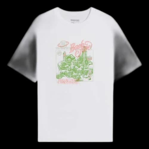 Li-Ning BadFive Plants Graphic Loose Fit T-shirt 'White'