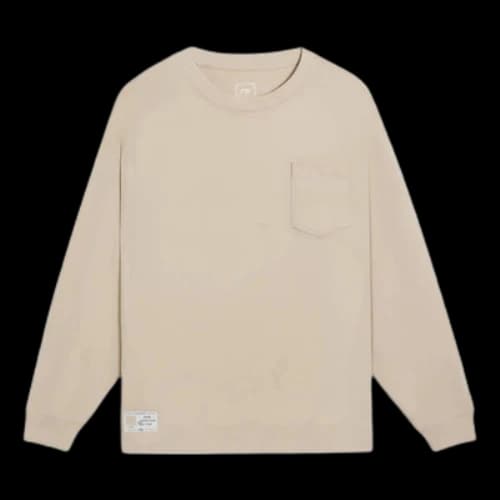 Li-Ning Chinese Color Pocket Long Sleeve T-shirt 'Light Brown'