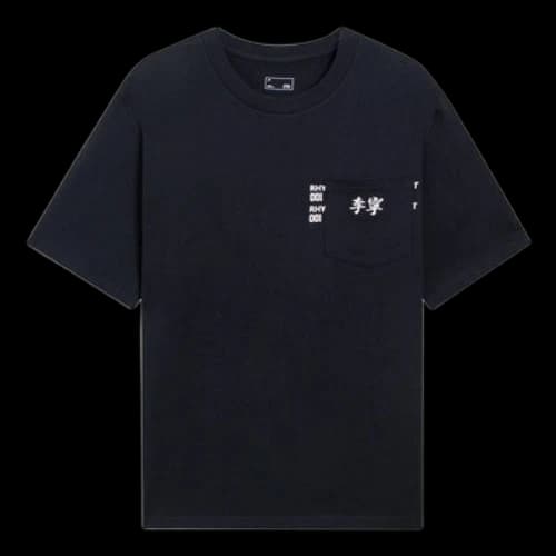Li-Ning Logo Pocket T-shirt 'Black'