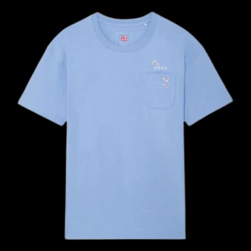 Li-Ning Cherry Blossom Graphic Pocket T-shirt 'Blue'