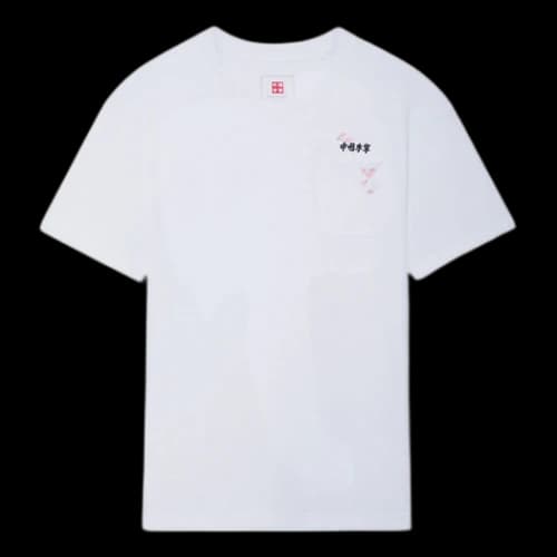 Li-Ning Cherry Blossom Graphic Pocket T-shirt 'White'