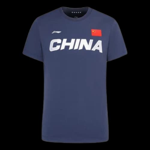 Li-Ning Lifestyle Sportswear Premium Tee 'Blue White'